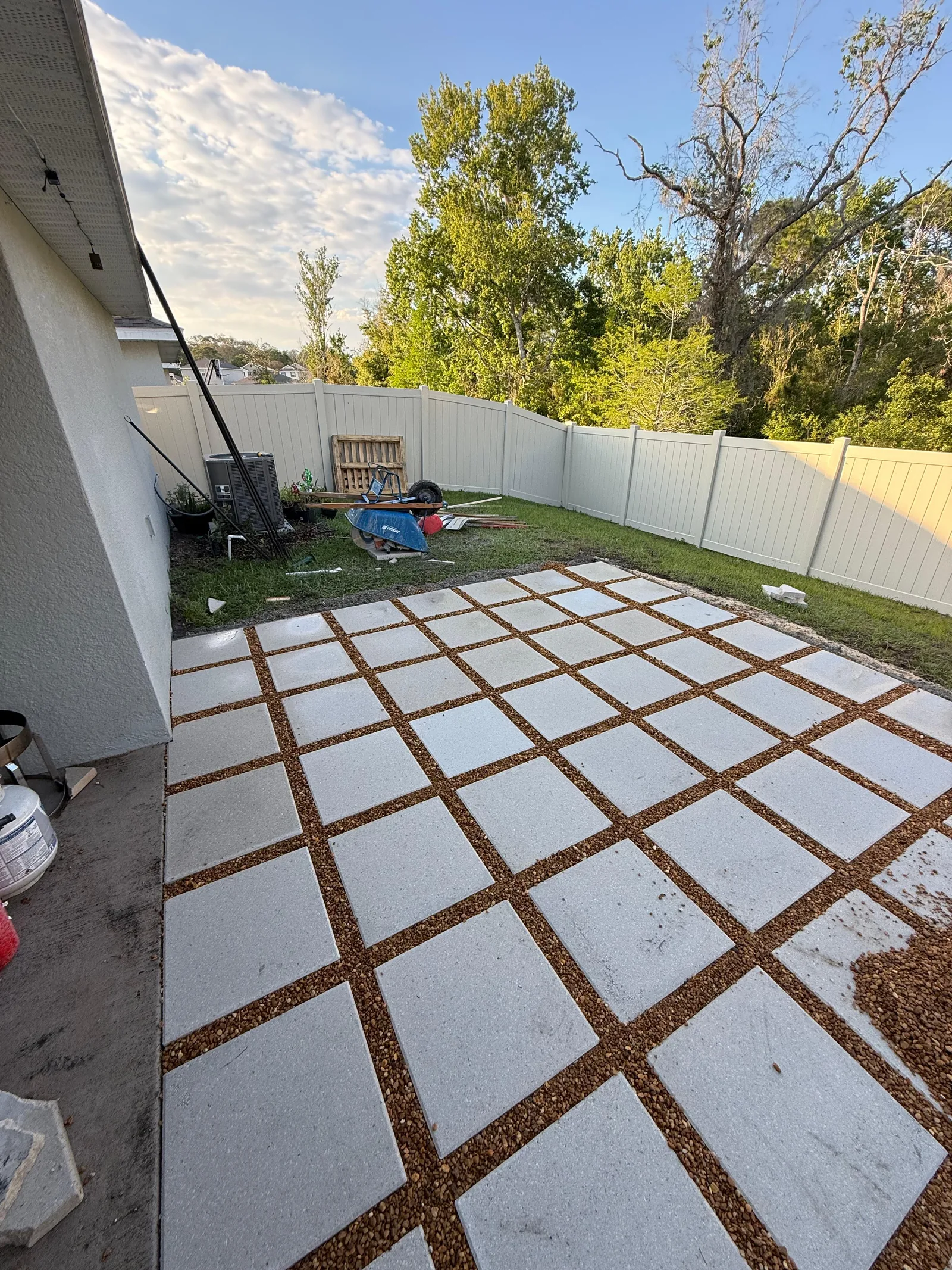 Paver Installation project in Davenport FL