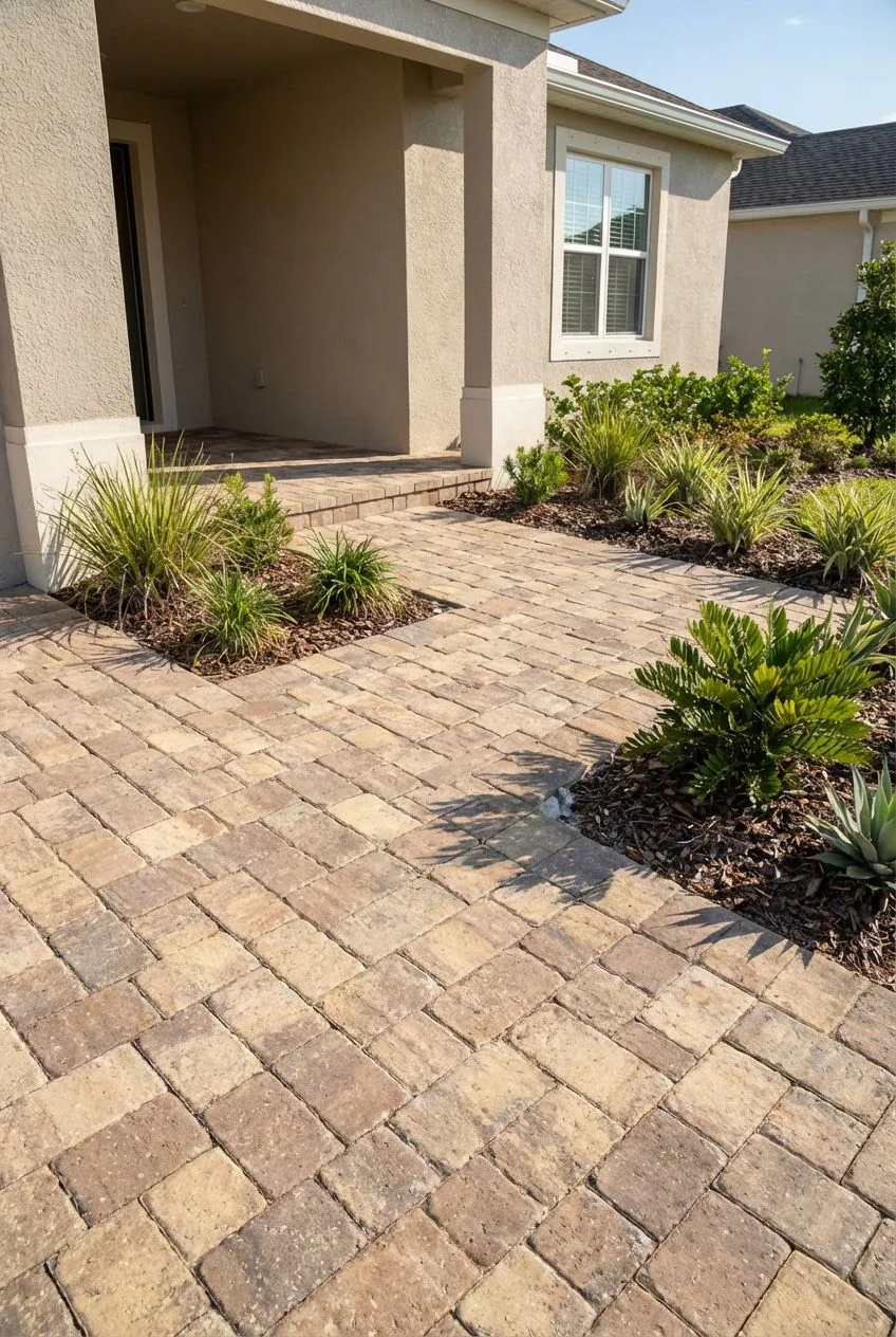 Paver Installation project in Ocoee FL